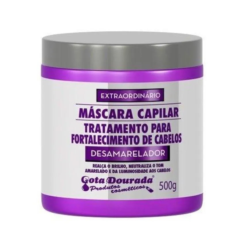 Mascara Gota Dourada Desamareladora 500g