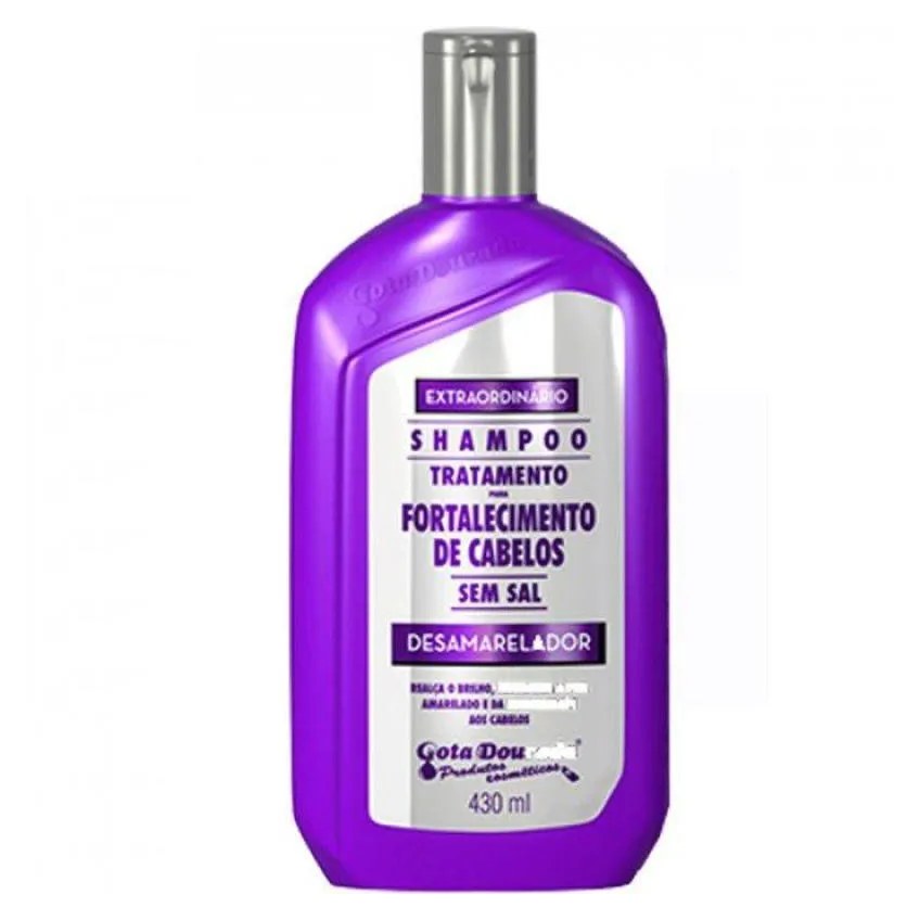 Shampoo Gota Dourada 430ml Desamarelador