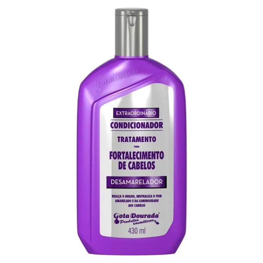 Condicionador Matizador Gota Cosméticos Extraordinário Desamarelador 430ml