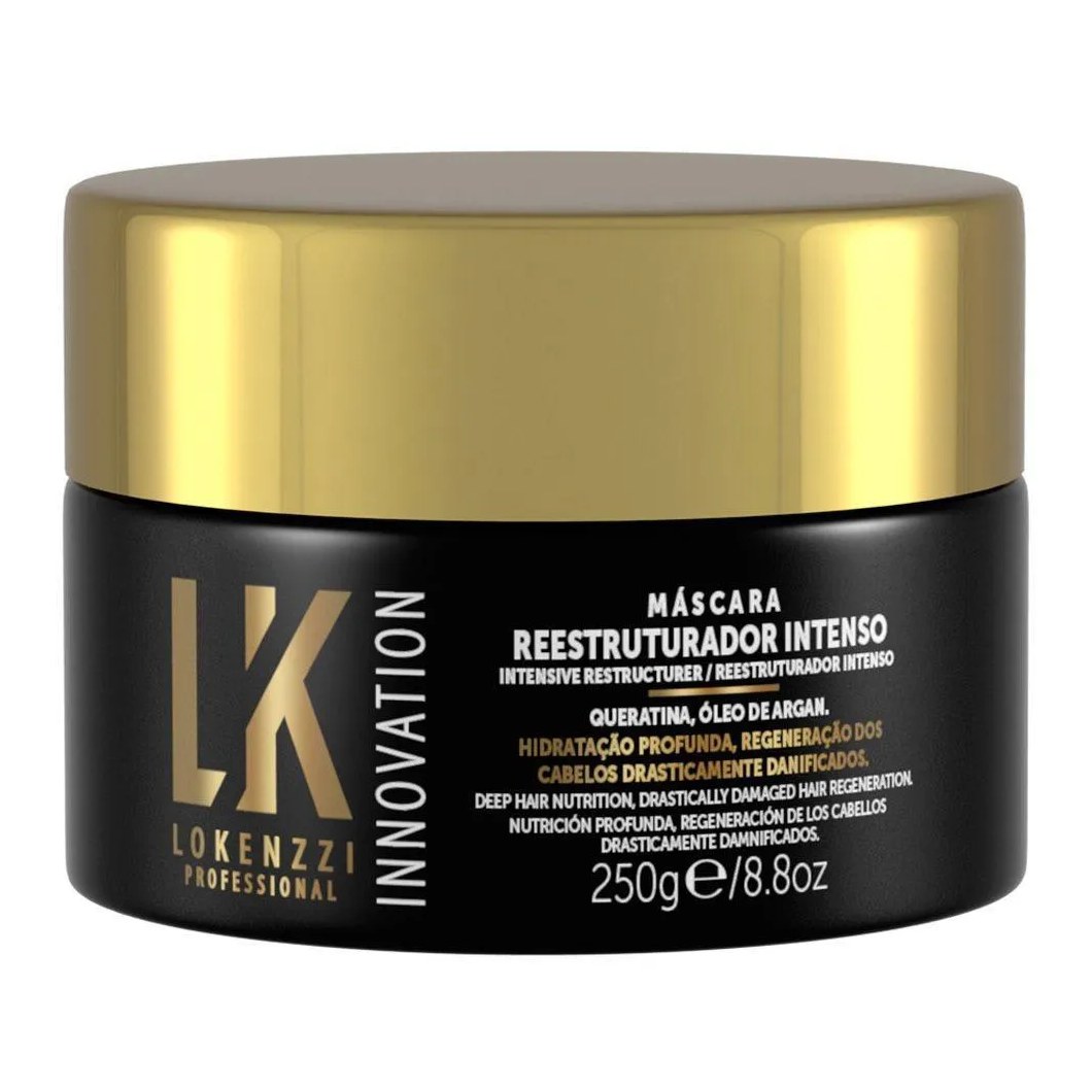 Mascara Capilar Lokenzzi Reestruturador Intenso 250g