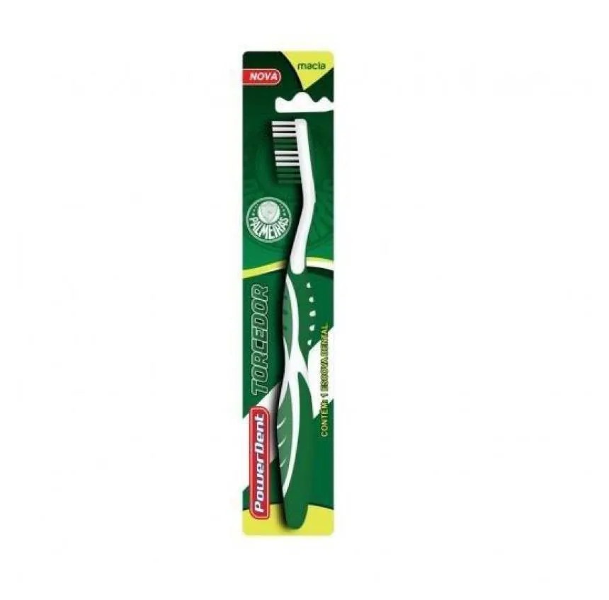 Escova Dental Powerdent Torcedor Palmeiras Ref.1080