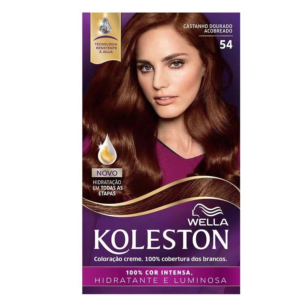 TINTURA KOLESTON 54 CASTANHO DOURADO ACOBREADO (ESPECIAL)