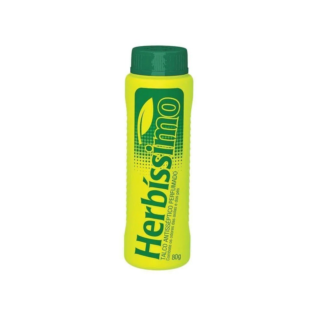 Talco Herbissimo Antisséptico Perfumado Axilas e Pés 80g