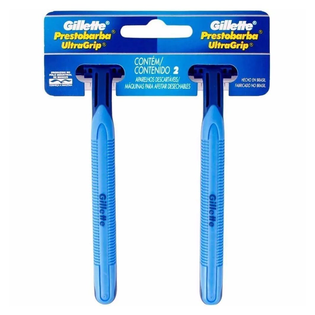 Aparelho Barba Gillete Prestobarba Ultragrip C/2 Verde Movel