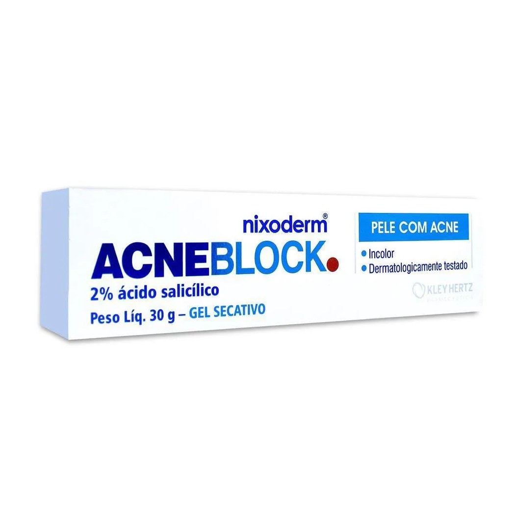 Acneblock Nixoderm Gel Secativo 30g Kley Hertz