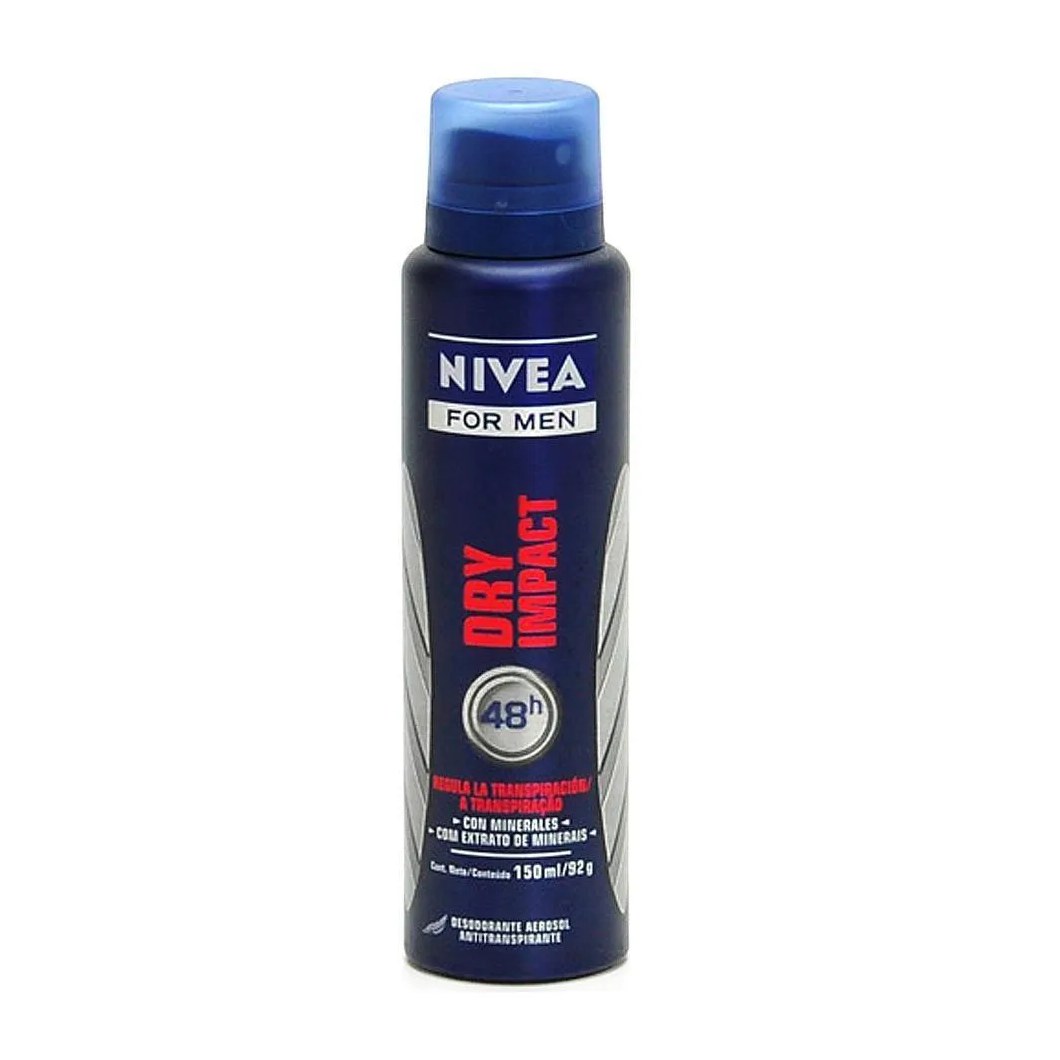 Desodorante Antitranspirante Aerosol Nivea Men Dry Impact 48h 150ml