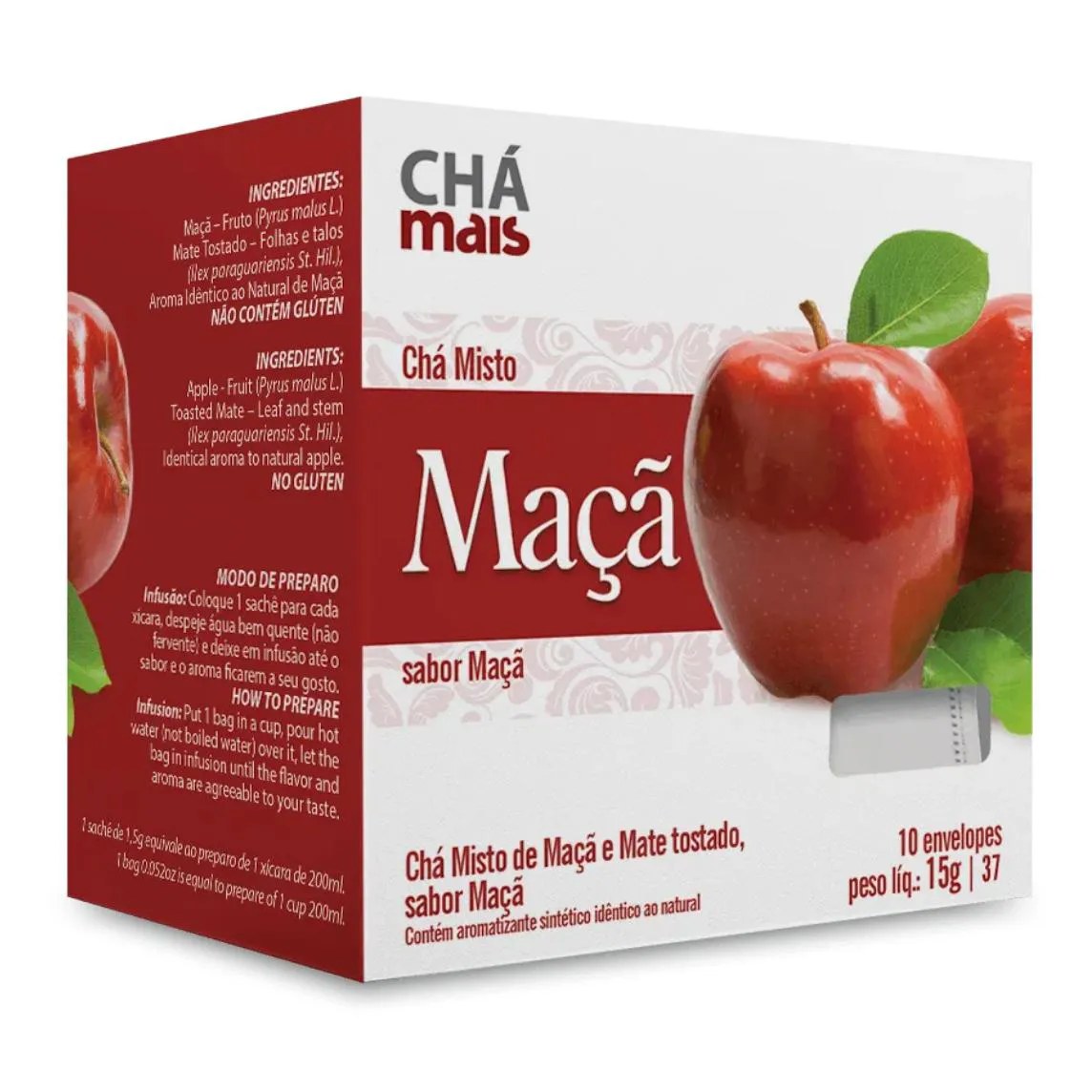 Clinicmais Chá Maçã 10 Sachês 15g - Chá Mais