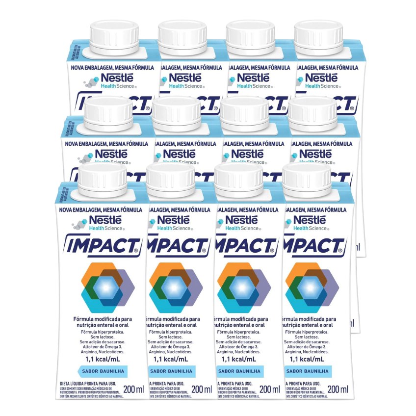 Nutrição Enteral E Oral Impact Baunilha 200Ml 12 Unidades