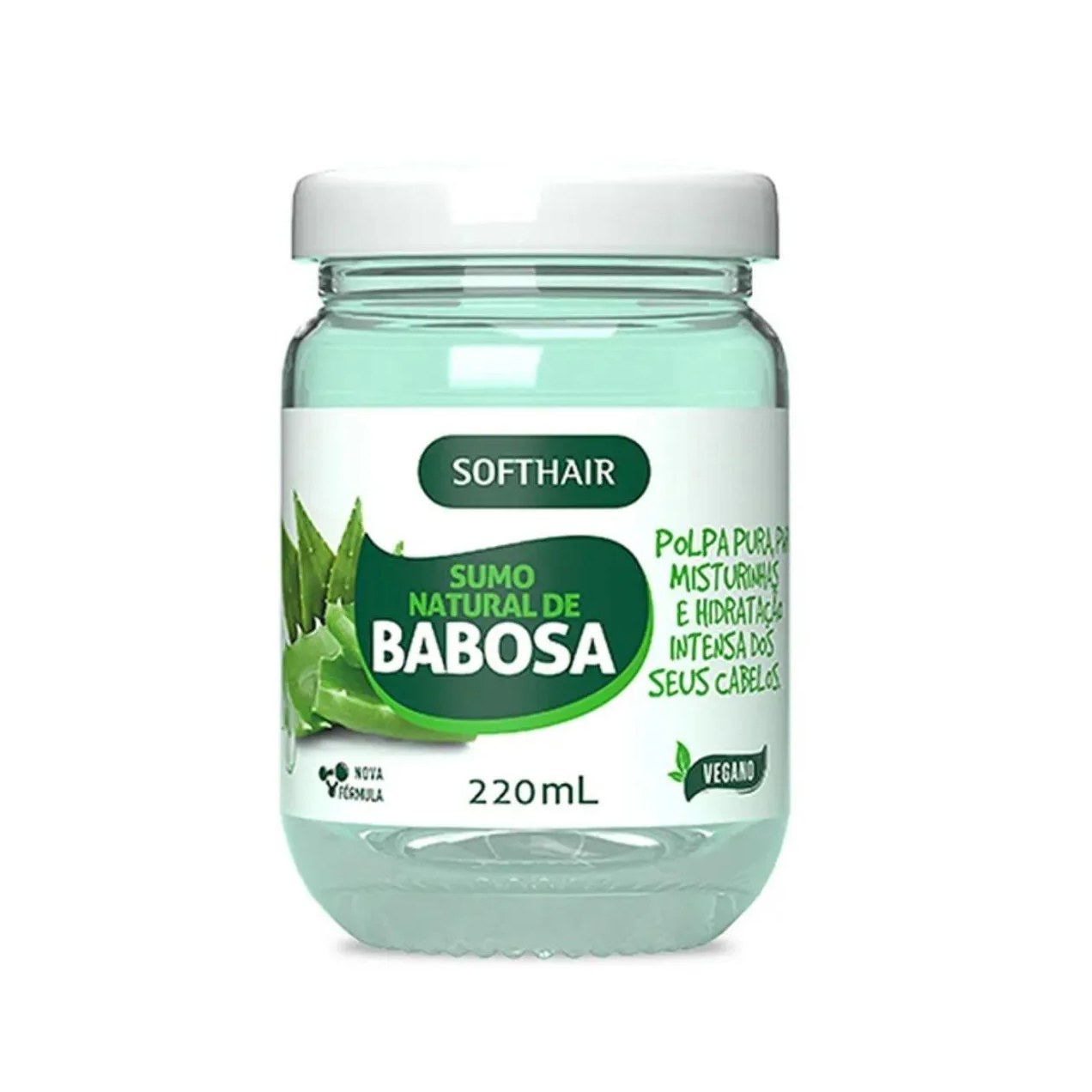 Sumo de Babosa Natural para Cabelo Polpa Misturinha Softhair