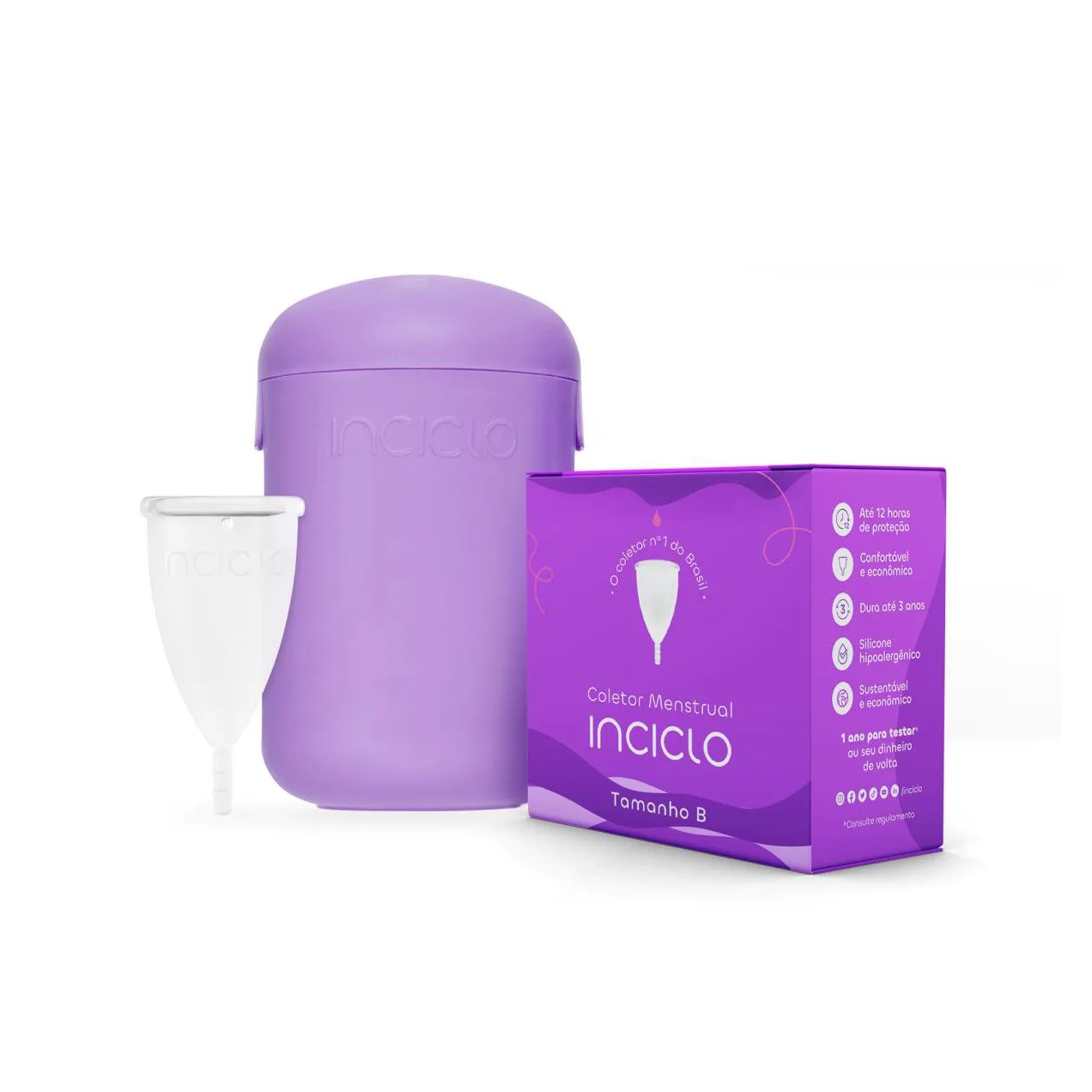 Coletor Menstrual Inciclo - B + Cápsula Esterilizadora Inciclo B (de 20 A 29 Anos E Sem Filhos)
