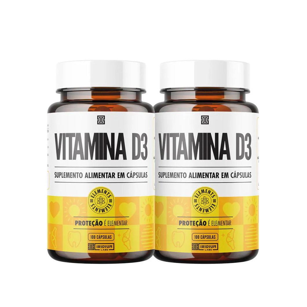 Kit 2x Vitamina D3 2.000ui 100 Cápsulas - Iridium Elements