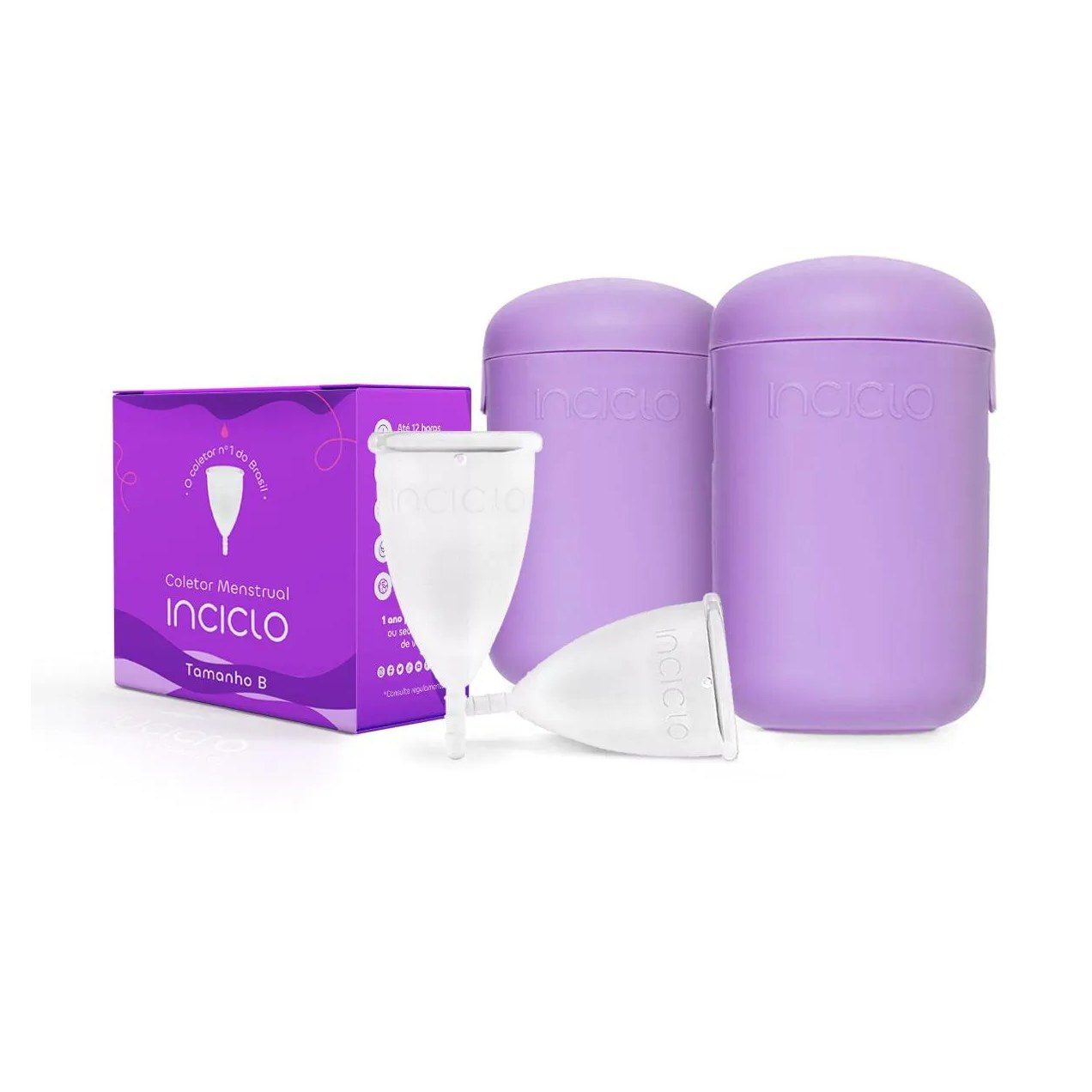 Kit 2 Coletores Menstruais B + 2 Cápsulas Esterilizadoras B (2UN - 20 A 29 Anos E Sem Filhos)