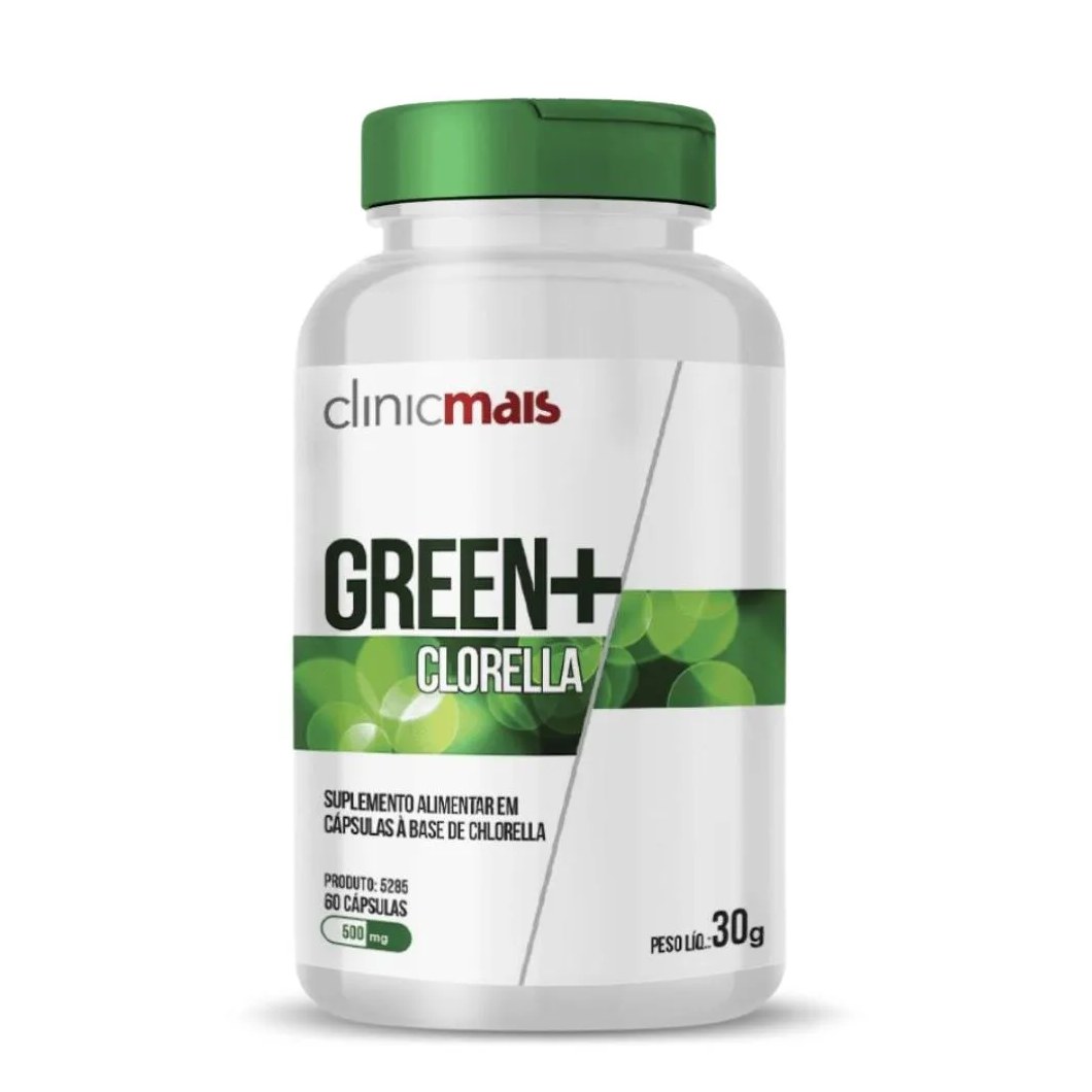 Clorella 60 cápsulas 500mg Clinicmais