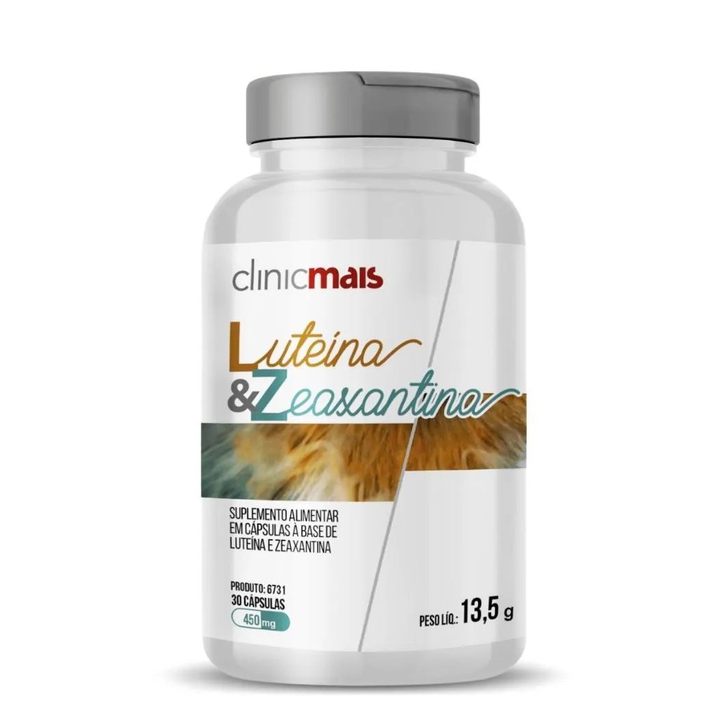Luteína e Zeaxantina 30 cápsulas 450mg Clinicmais