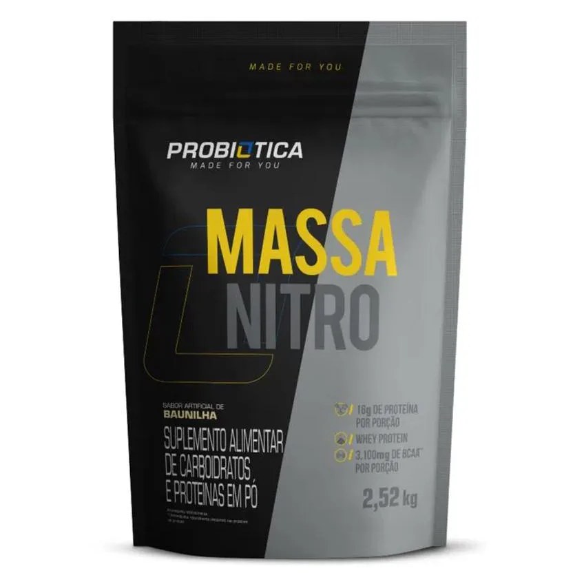 Massa Nitro Refil 2,52kg Probiotica Sabor Chocolate