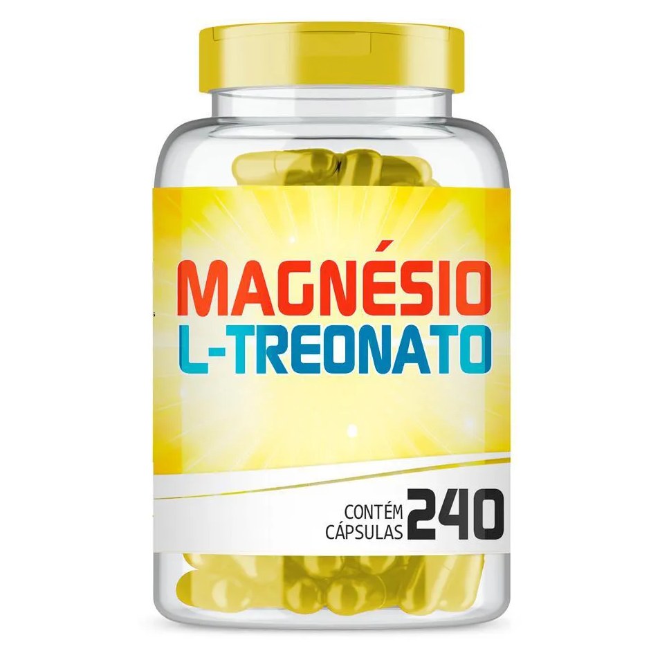 Magnésio L-treonato 240mg com 240 cápsulas