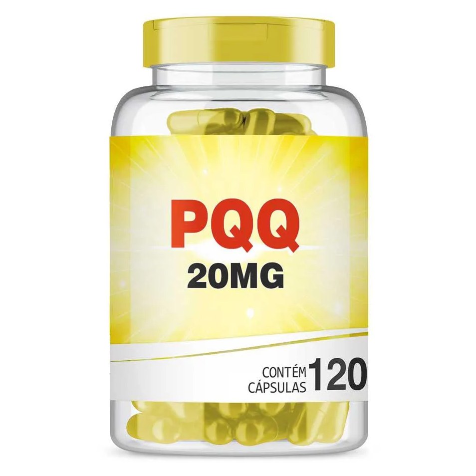 Pqq 20mg Poderoso Antienvelhecimento com 120 cápsulas