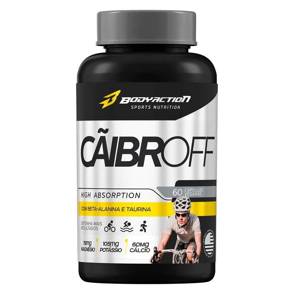 Cãibroff Anti Caimbras Potássio Magnésio B-alanina C/ 60 cápsula