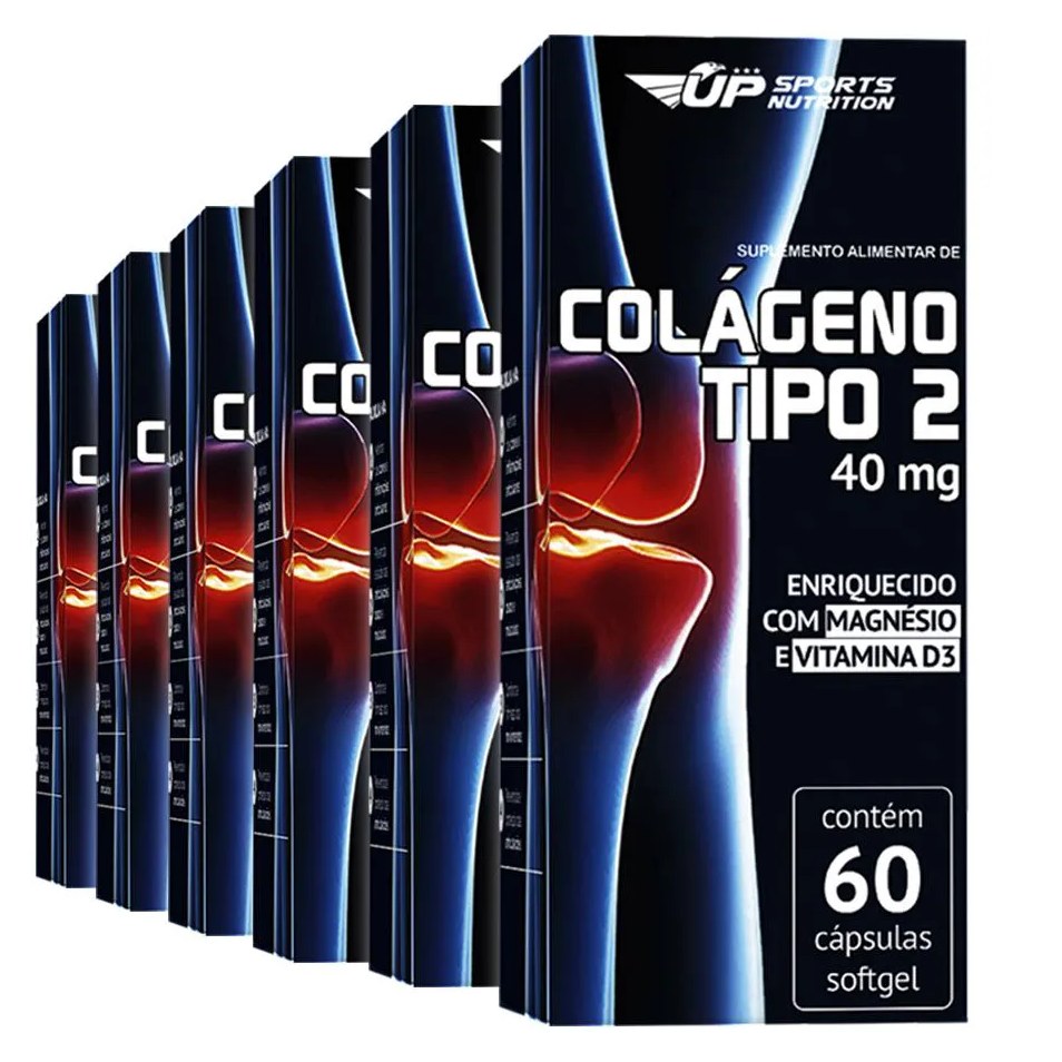 Colágeno Tipo Ii 40mg Contra Dor Articular Up Sports Nutrition 360 cápsulas
