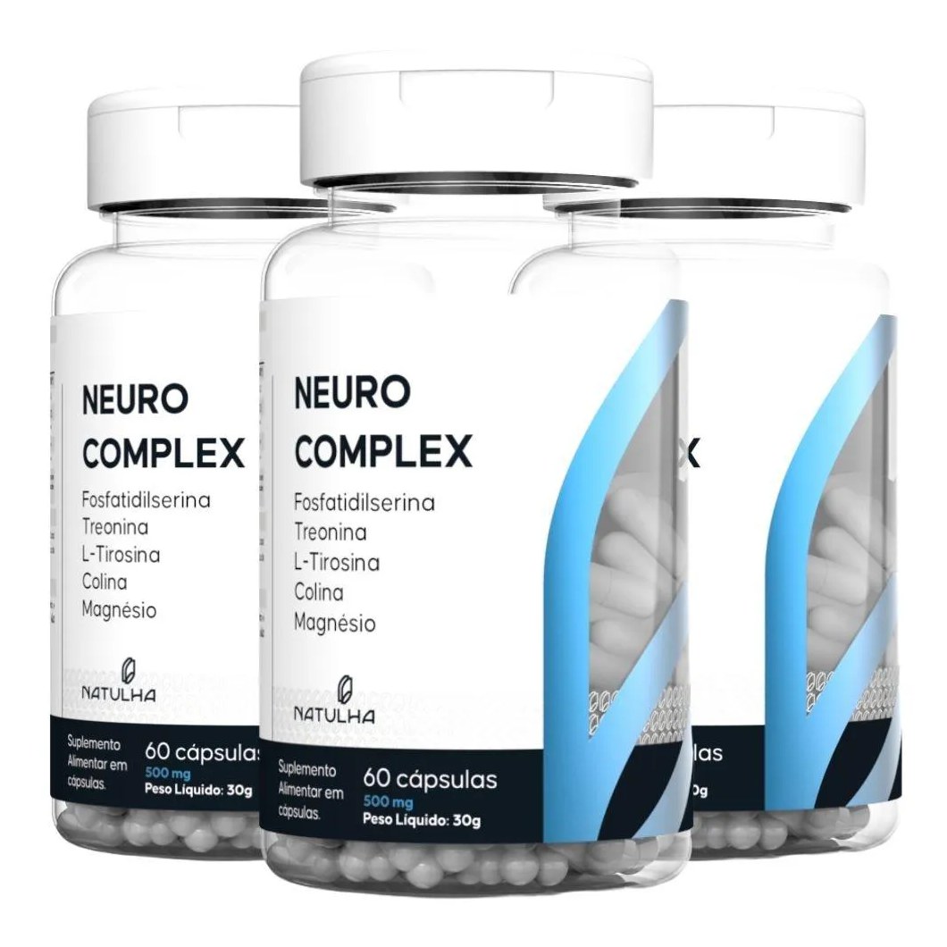 Kit 3x Neurocomplex 60 cápsulas - Natulha