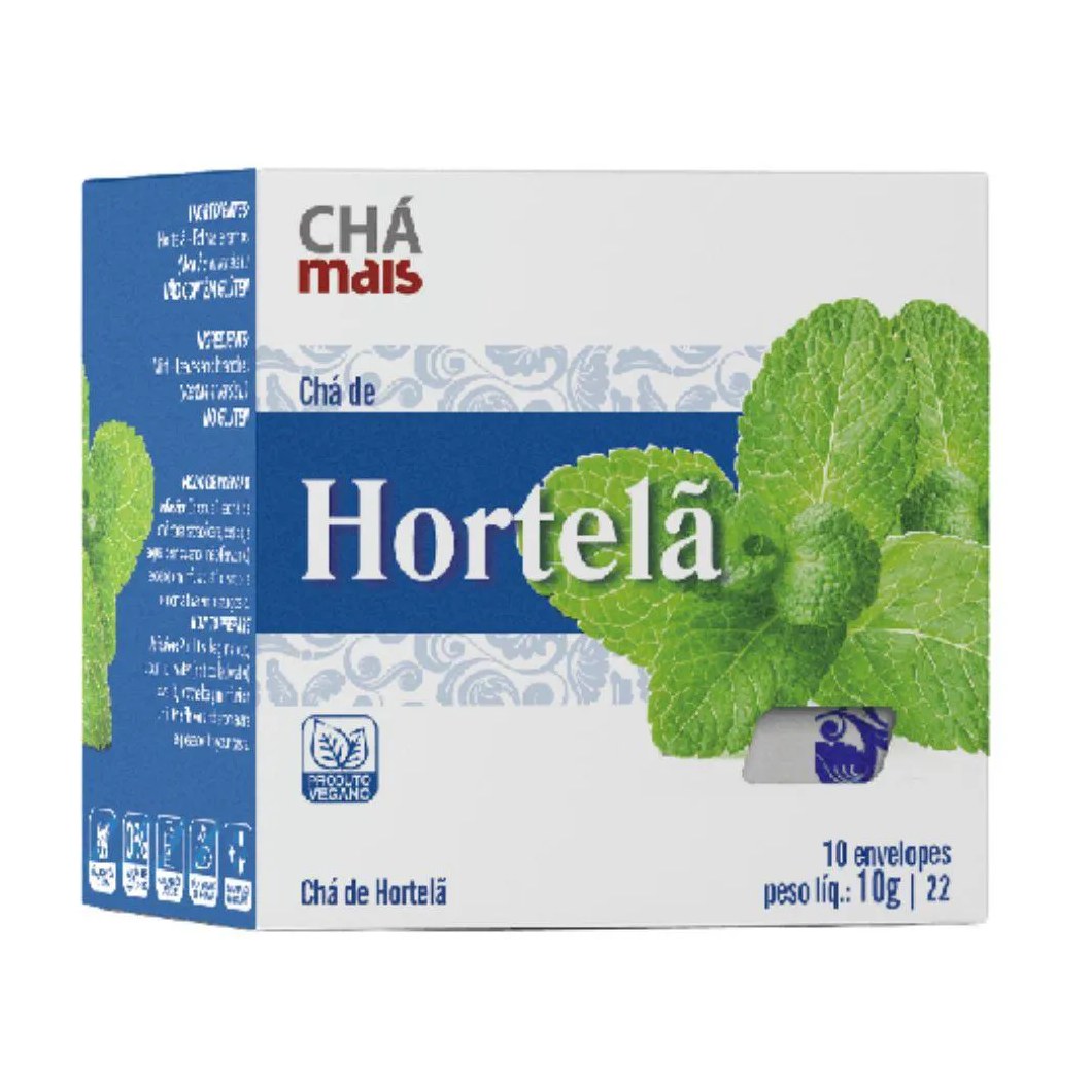 Chá de Hortelã 10 Sachês - Chá Mais