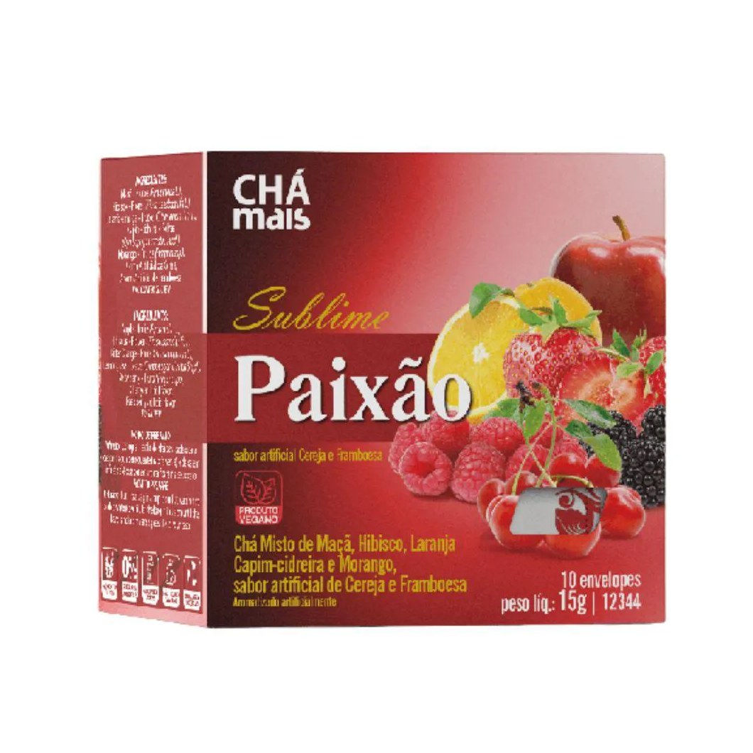 Chá Misto Sublime Paixão 10 Sachês - Chá Mais