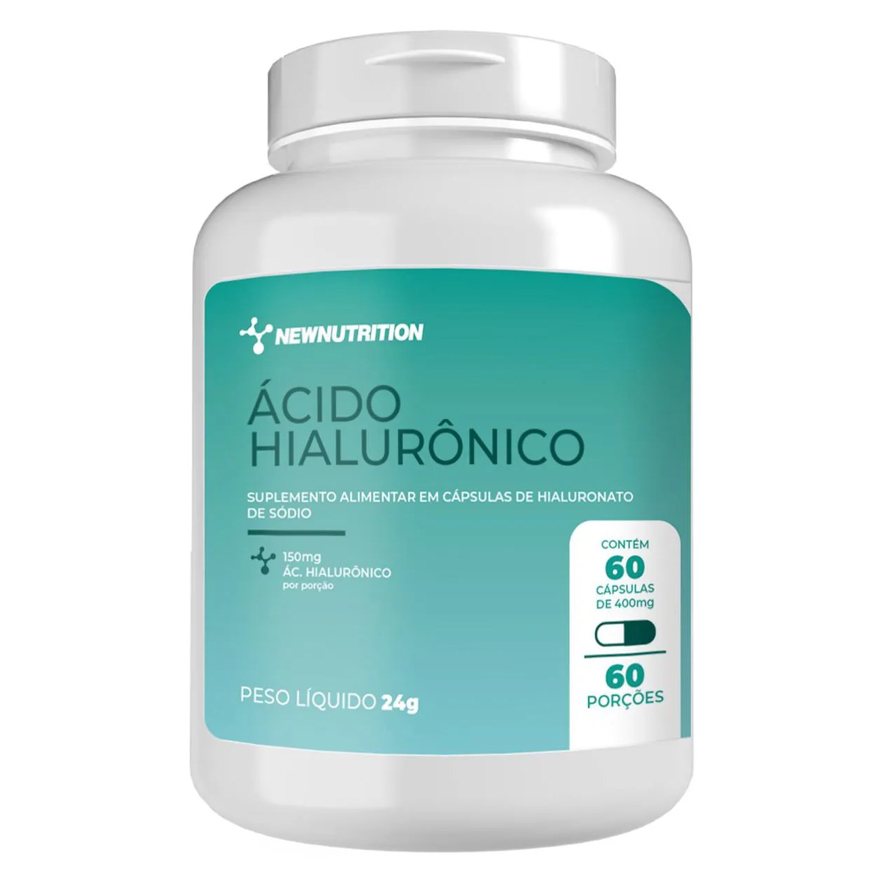 Acido Hialuronico 150mg 60caps 60 Cápsulasnatural Natural