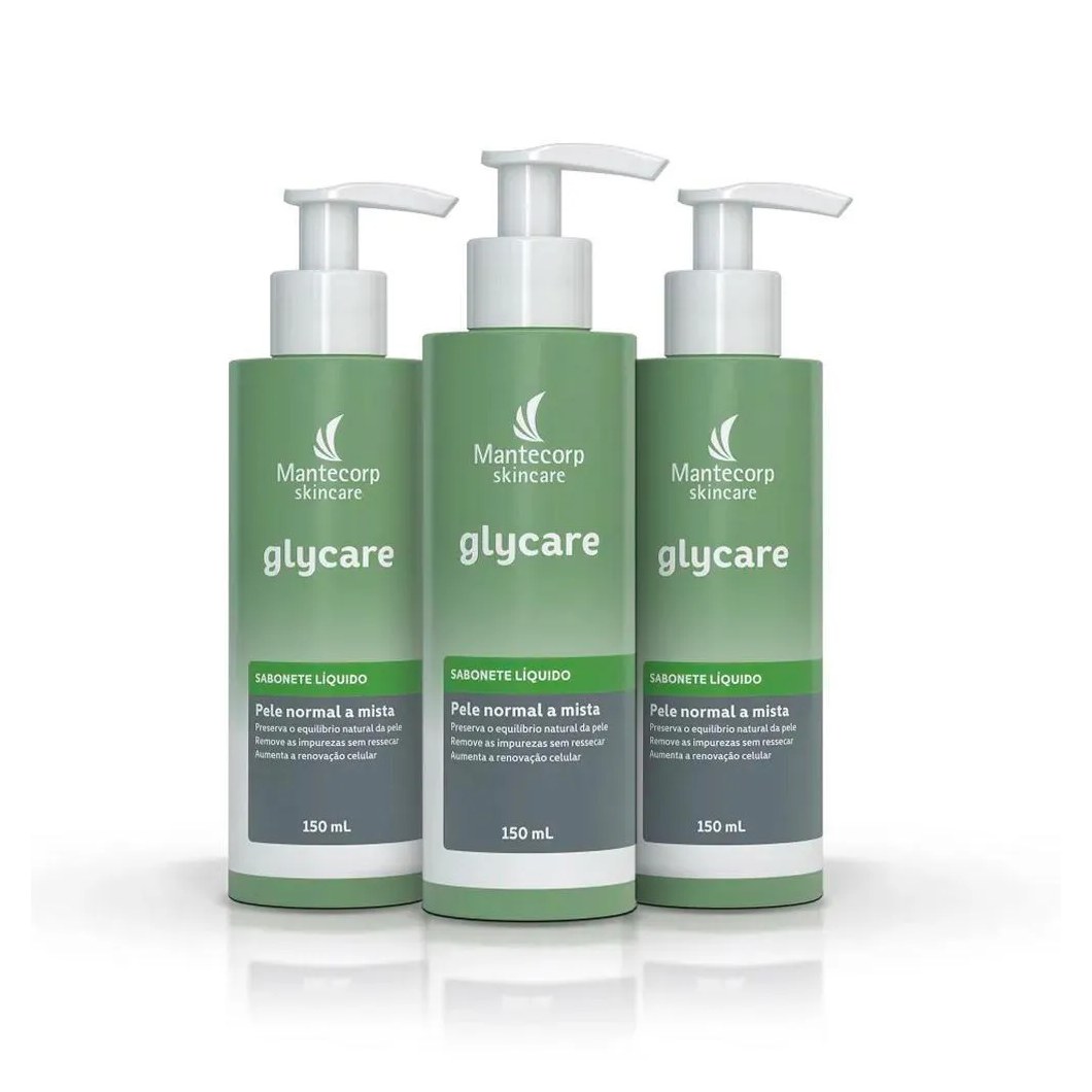 3 Sabonete Líquido Glycare Fr 150ml