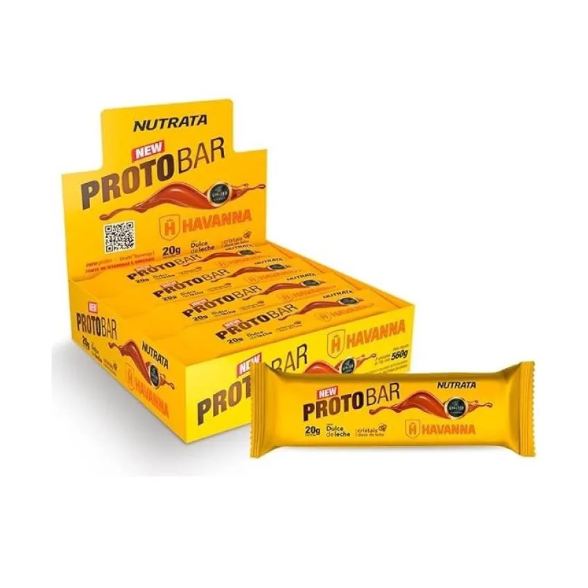 Protobar Whey Display – Sabor: Doce de Leite Havanna (9 Unid. 70g)