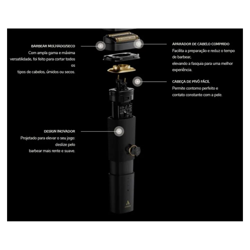 Máquina de Acabamento Andis Shaver Resurge Bivolt
