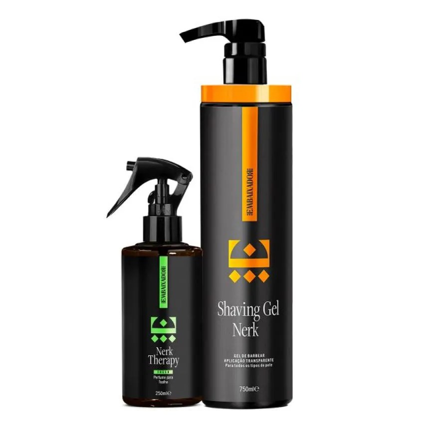 Kit Shaving Gel Nerk + Perfume Toalha Nerk Therapy Fresh 750ml