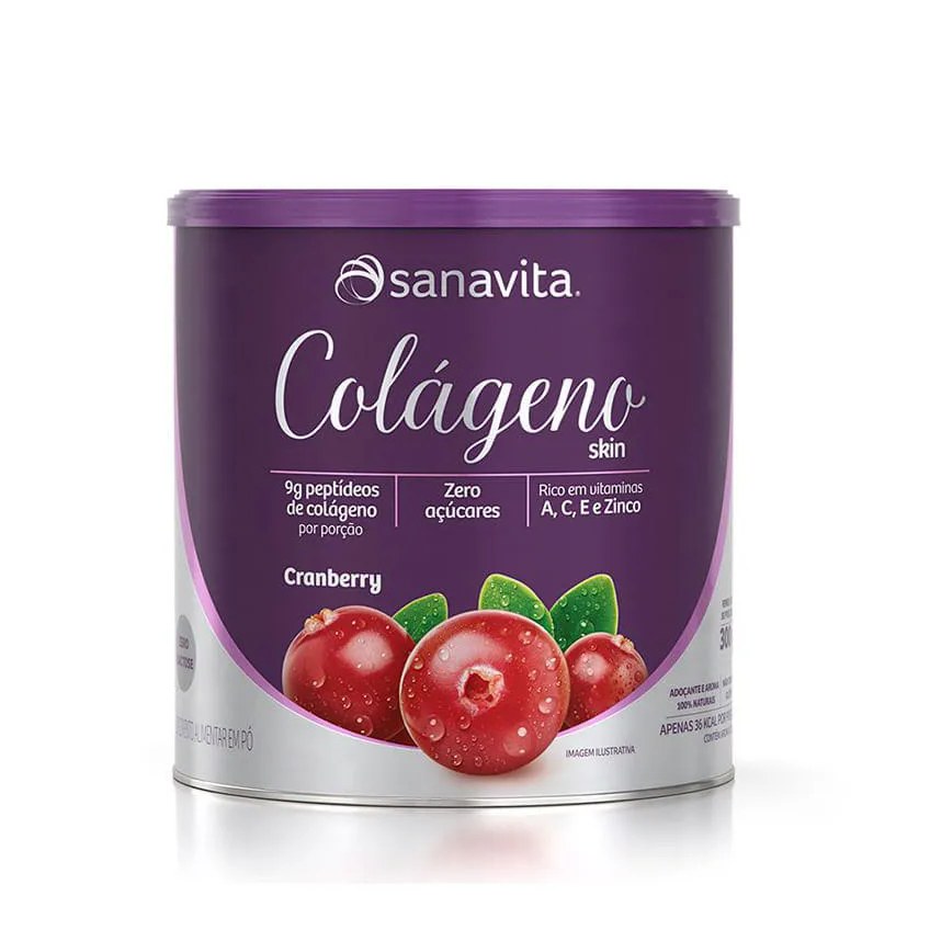 COLáGENO SKIN CRANBERRY 300G - SANAVITA