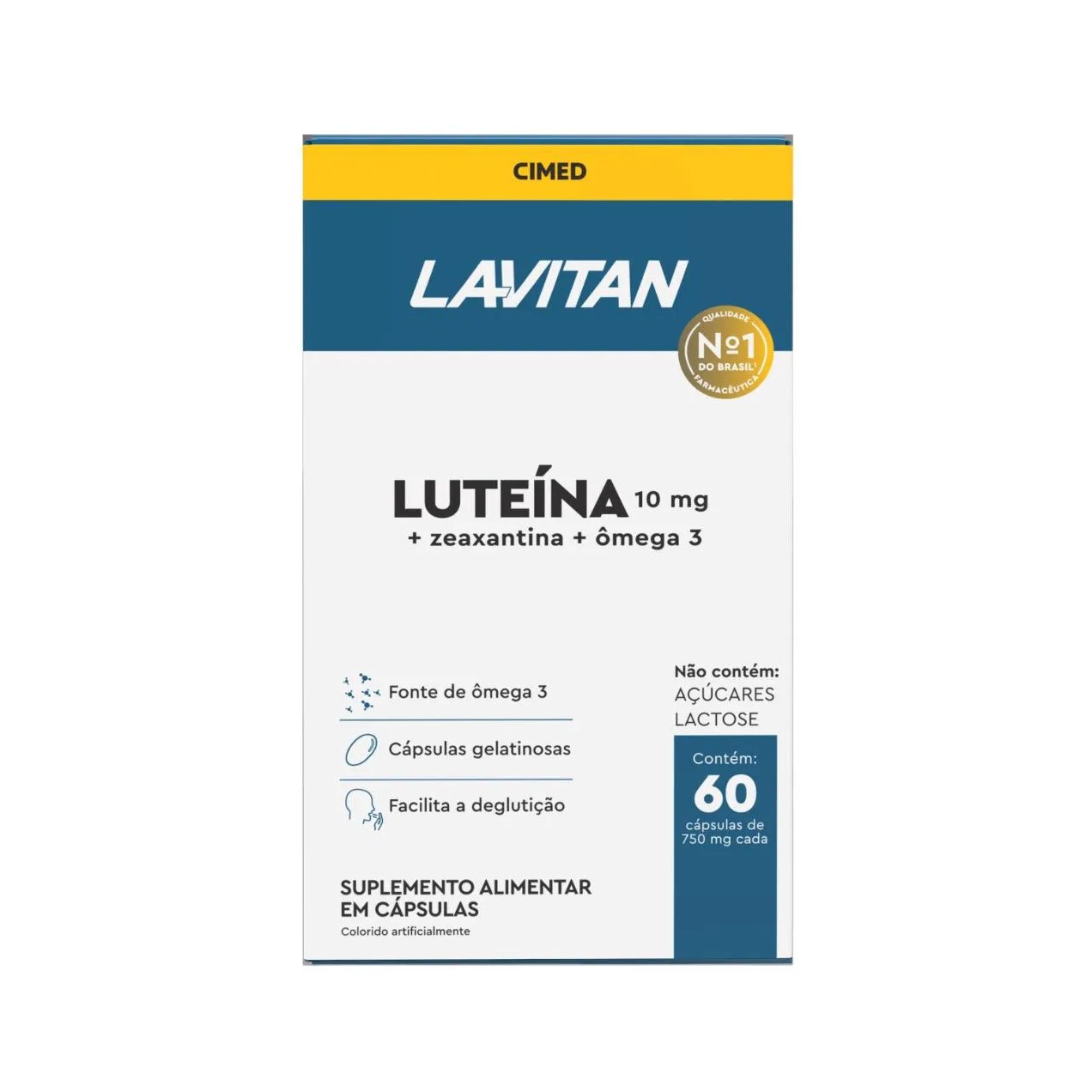 Luteína + Zeaxantina + Ômega 3 Lavitan 60 Comprimidos Cimed