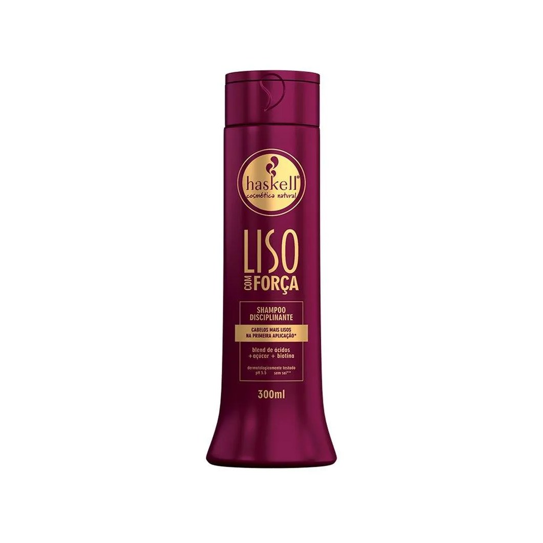 Shampoo Haskell Liso com Força - 300ML