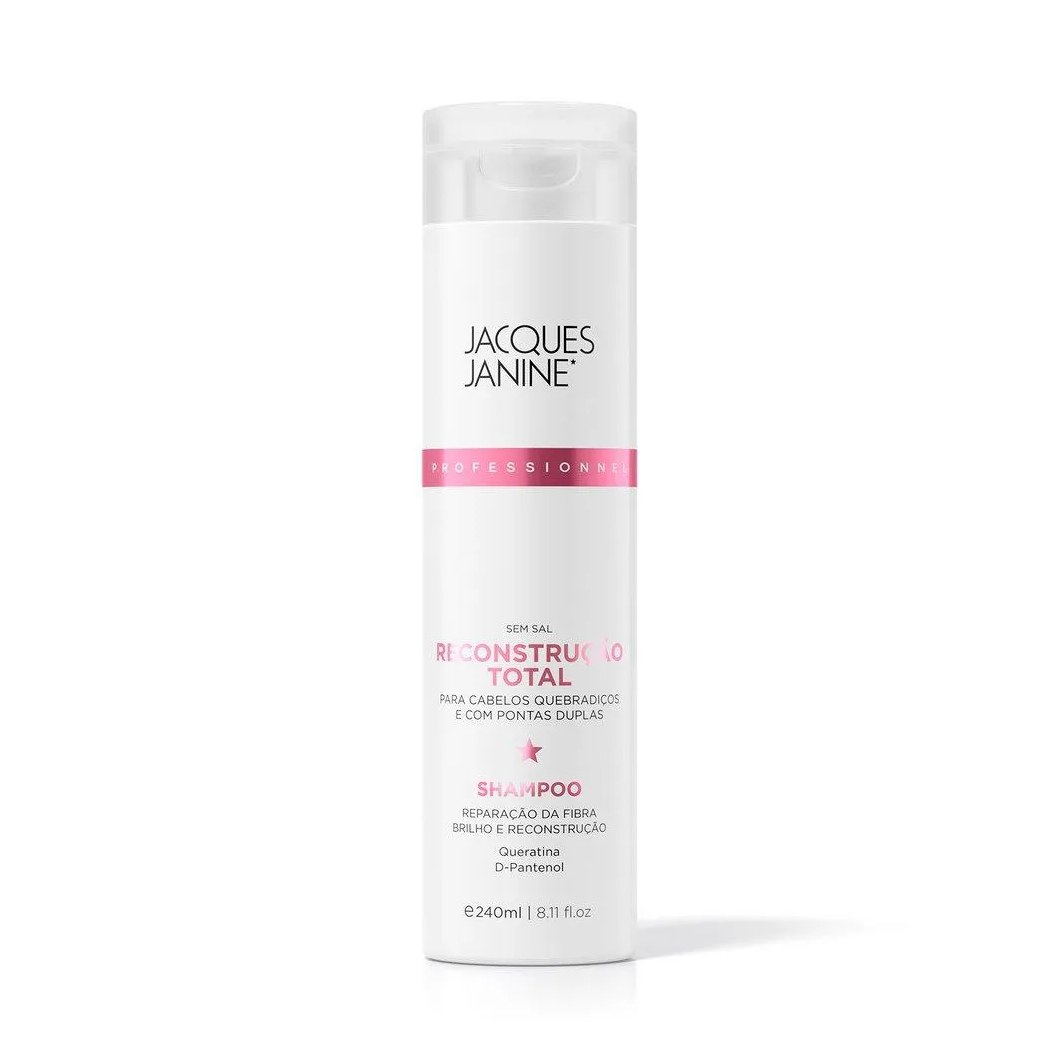 SHAMPOO JACQUES JANINE RECONSTRUçãO TOTAL - 240ML