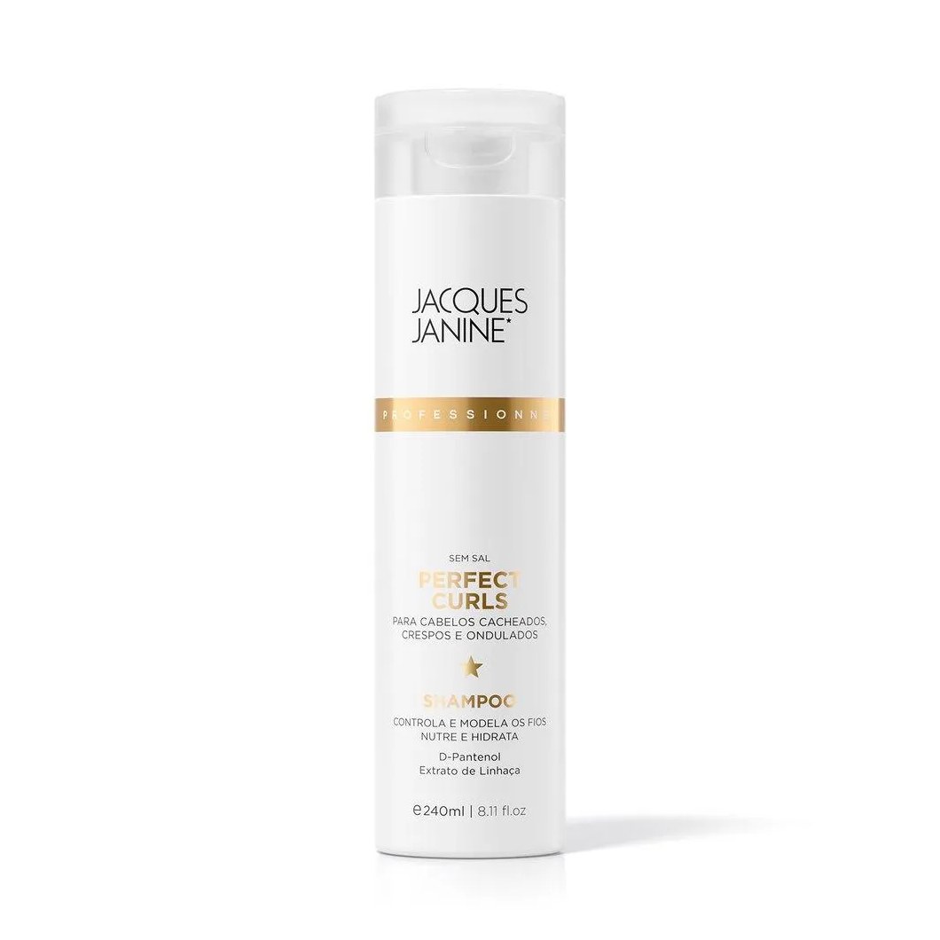 Shampoo Jacques Janine Perfect Curls Redução Do Frizz 240ml