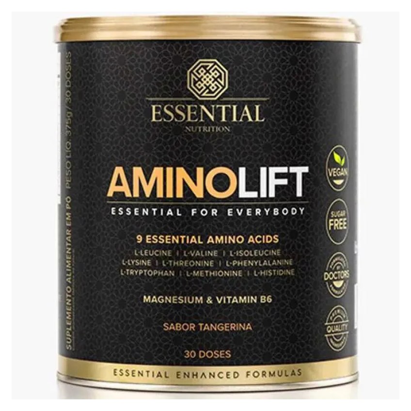 Aminolift Tangerina - Aminoácidos Essenciais - 375g - Essential Nutrition