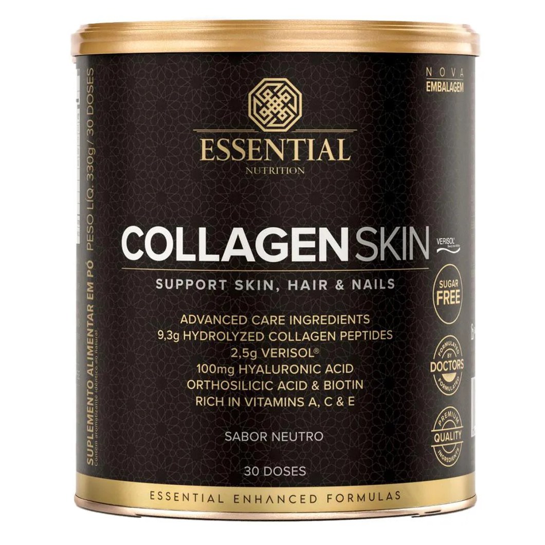 Collagen Skin Verisol + Ácido Hialurônico - Neutro - 330g - Essential Nutrition