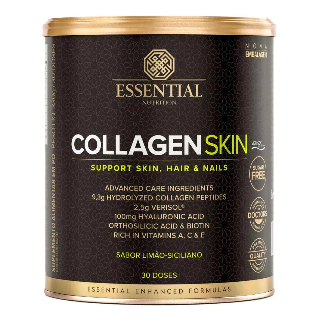 Collagen Skin Verisol + Ácido Hialurônico - Limao Siciliano - 330g - Essential Nutrition