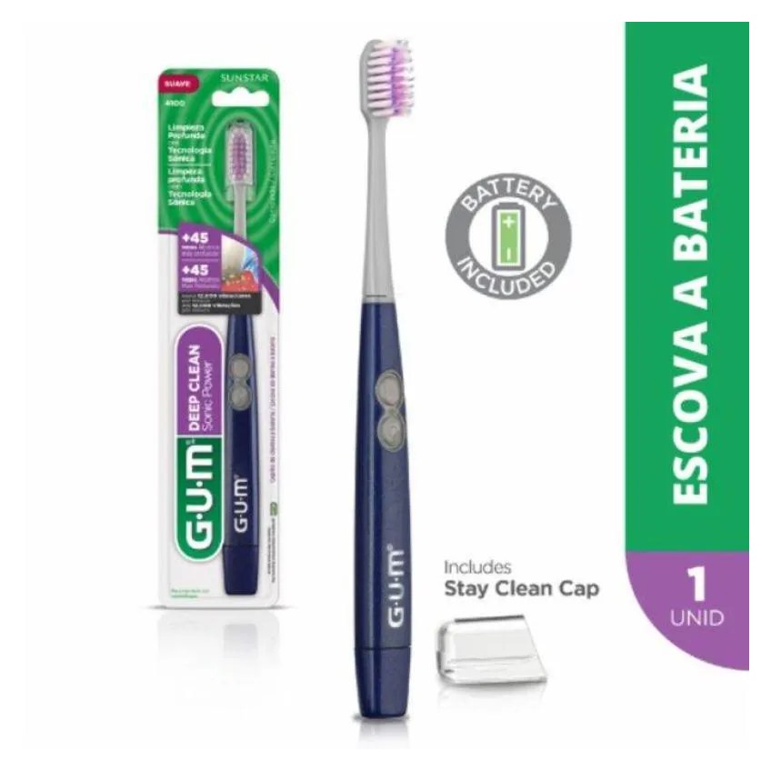 Gum Activital Sonic Deep Clean 4100R Escova Dental Elétrica