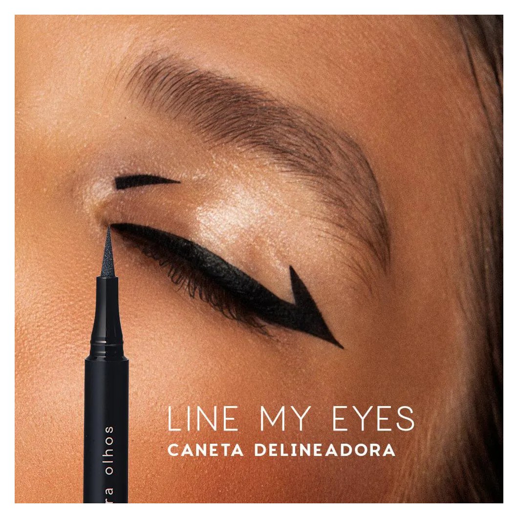 Caneta Delineadora Preta - Line My Eyes Océane Edition 1.2ml