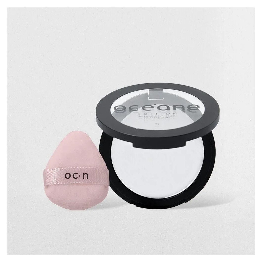Kit Retoque de Make Pó Compacto + Mini Esponja Océane Edition (2 Produtos)