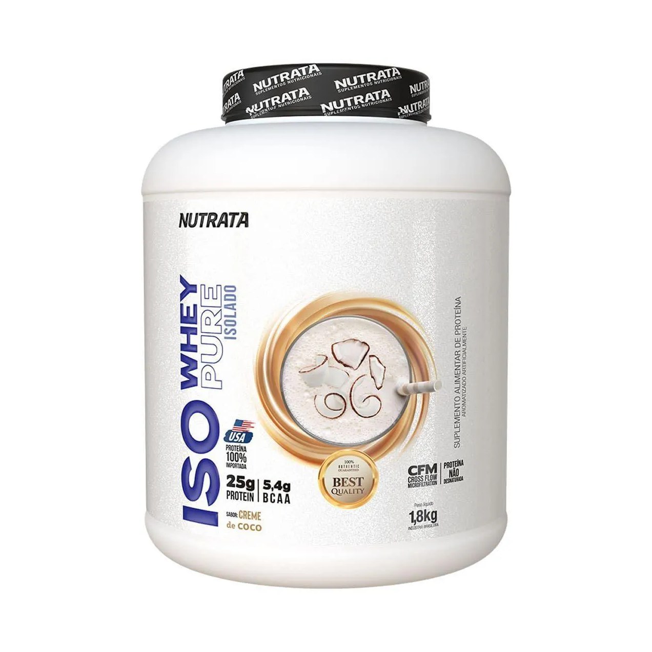 Iso Whey Pure - 1800G Creme de Coco - Nutrata