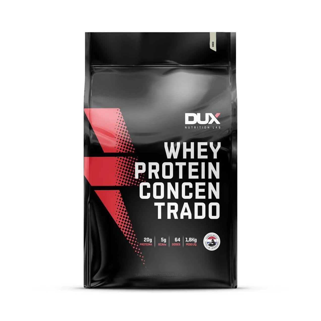 Whey Protein Concentrado - 1800G Refil Coco - Dux Nutrition