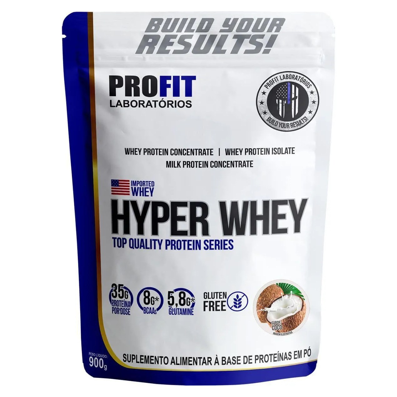 HYPER WHEY - 900G REFIL COCO - PROFIT