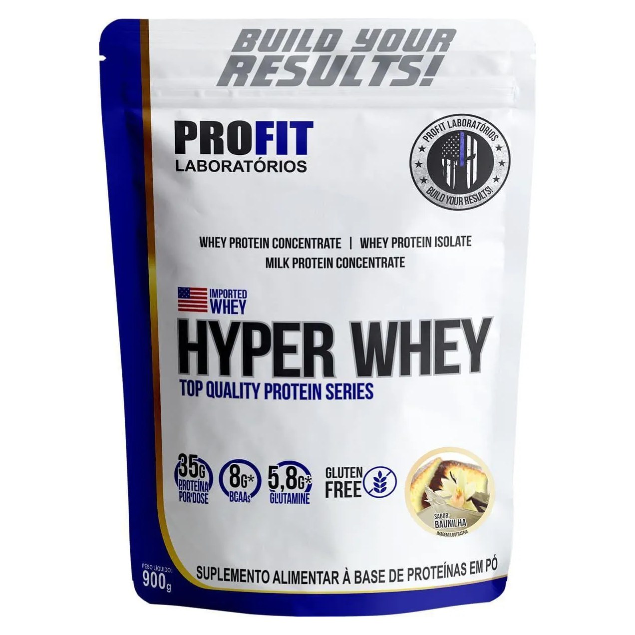 Hyper Whey - 900G Refil Baunilha - Profit