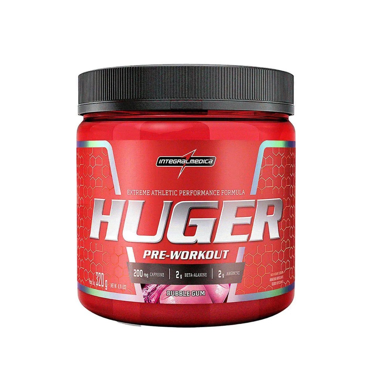 Huger Pré-Workout - 320G Bubble Gum - Integralmédica