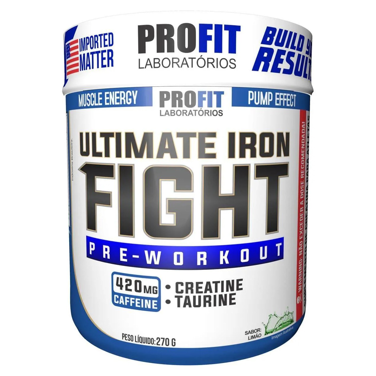 Pré-treino Profit Ultimate Iron Fight Limão 270g