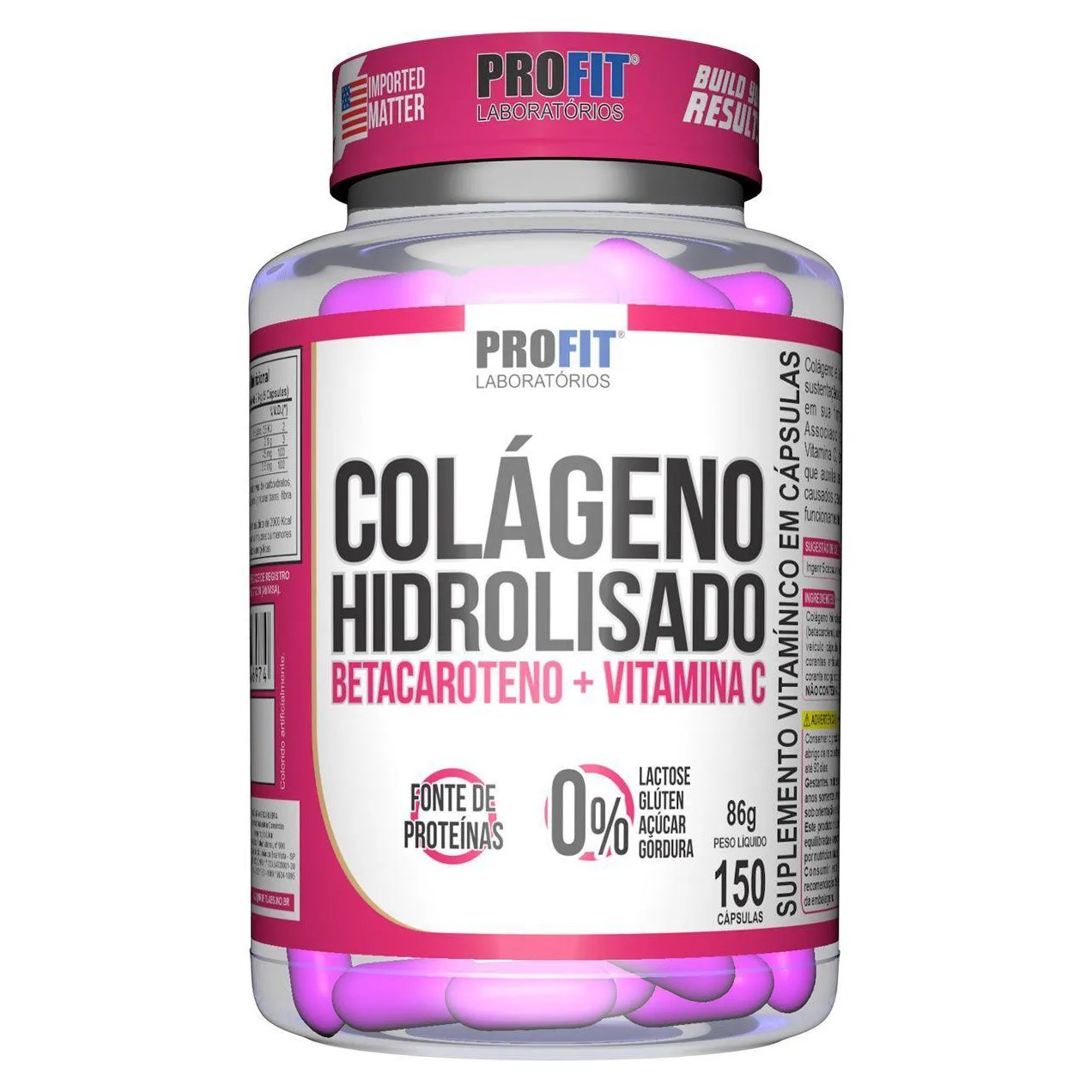 COLáGENO HIDROLISADO - 150 CáPSULAS - PROFIT