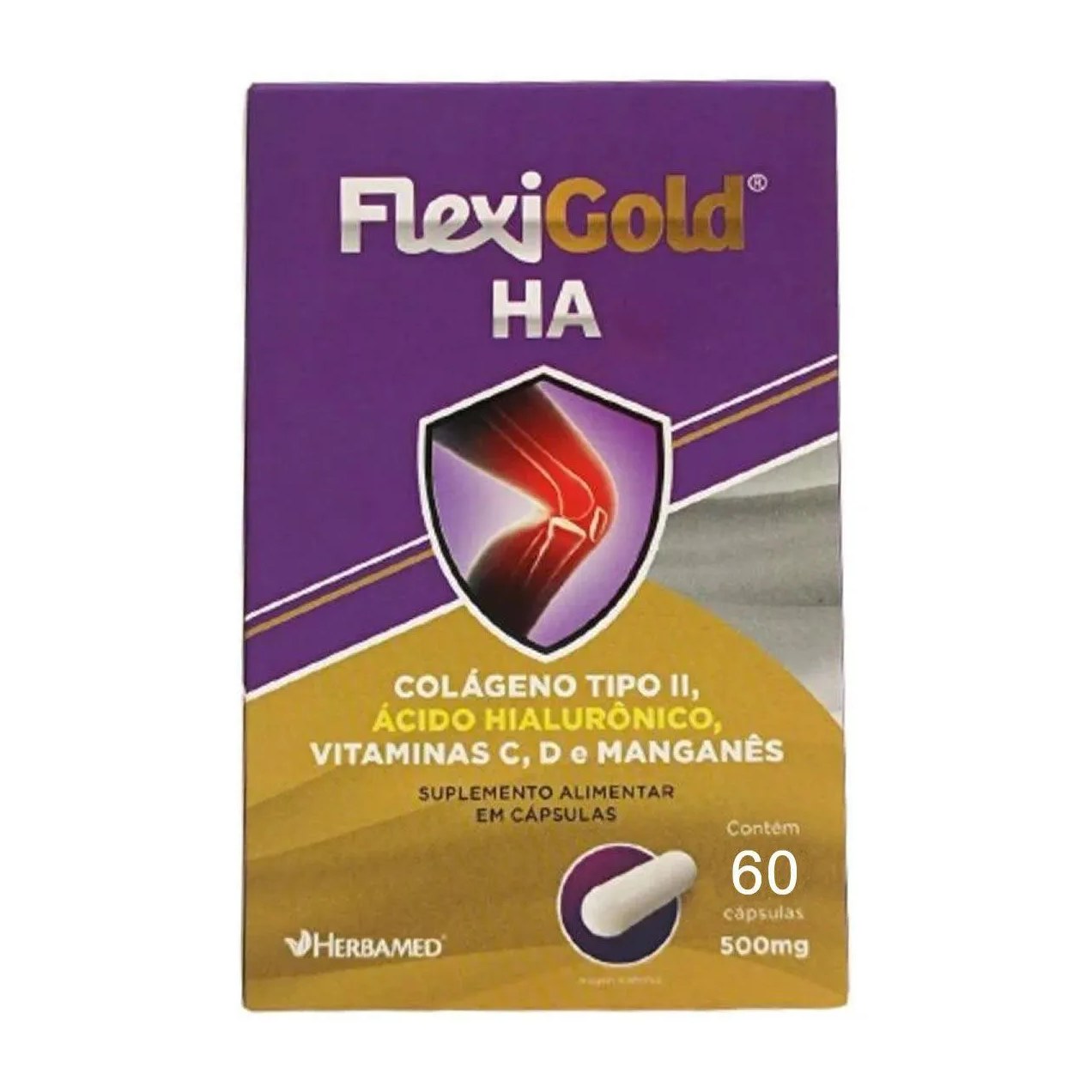 Flexigold Ha - 60 Cápsulas - Herbamed